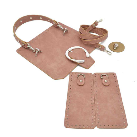 Picture of Set Cover Sundy 26cm ​with Handle, Side Panels and Shoulder Strap, Vintage Pink 101