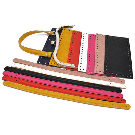Picture of Kit Frame KATIA 27cm with 40cm Eco-Leather Handle & Base. Choose Colors!