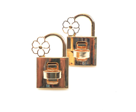 Picture of Metal Padlock, Large, Dolce Flower, 3x5cm