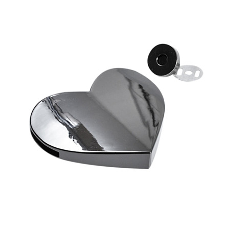 Εικόνα της Κούμπωμα Καρδιά,7εκ, Large με Μαγνήτη και βίδες